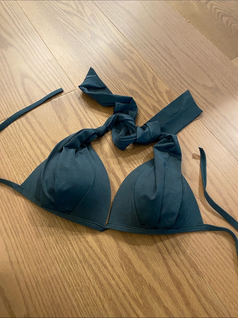 Athleta Teal Halter Triangle Bra